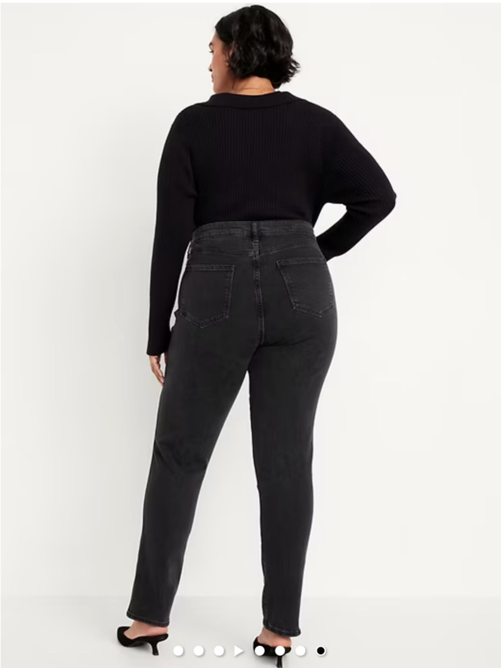Old Navy High-Rise Skinny Jeans in Washed Black